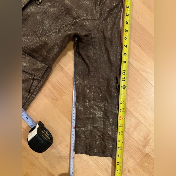 Bronze Metallic Linen Blazer | 12 Petite - Picture 6 of 16